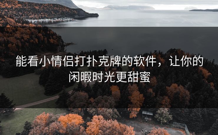 能看小情侣打扑克牌的软件，让你的闲暇时光更甜蜜