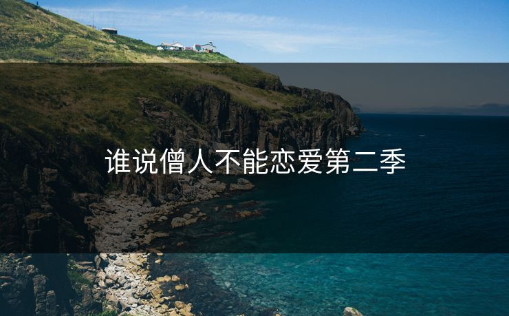 谁说僧人不能恋爱第二季 谁说僧人不能恋爱第二季